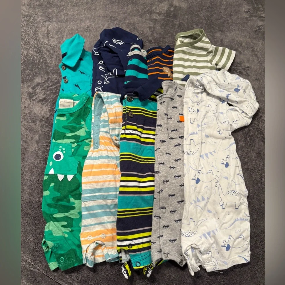 Assorted Baby Rompers with Fun Patterns - Picture 1 of 12
